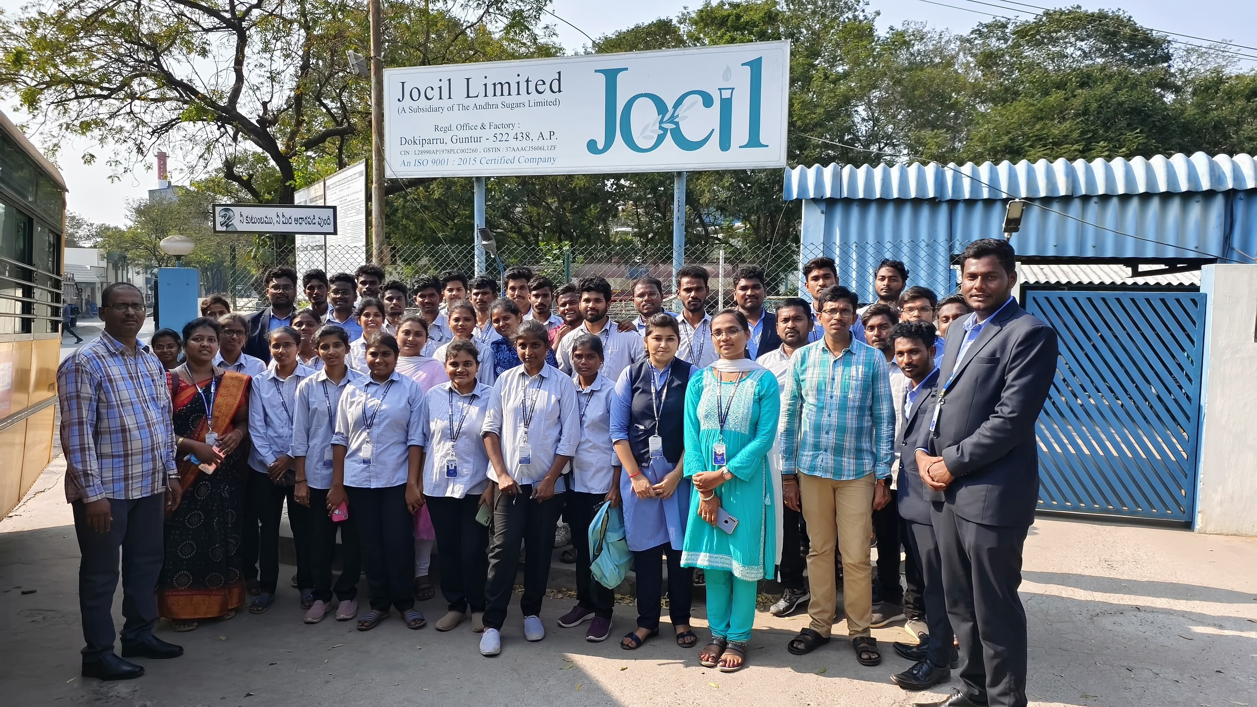 An Industrial visit to JOCIL - M.B.A Students